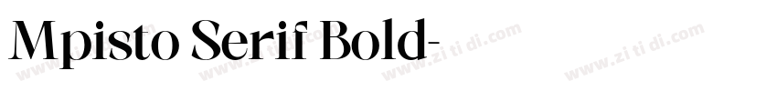 Mpisto Serif Bold字体转换